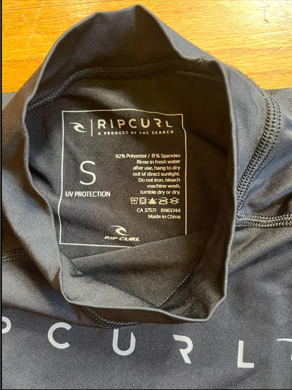 Rip Curl Women’s Black Short Sleeve Rash Guard